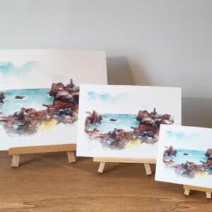 Impression île Bréhat aquarelle