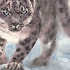 L'Approche - Aquarelle - 36 x 26 cm - 160 €