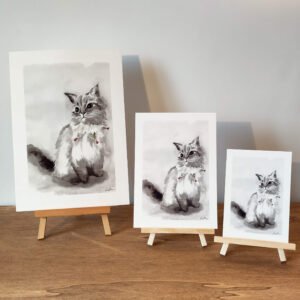 encre chine chat impression